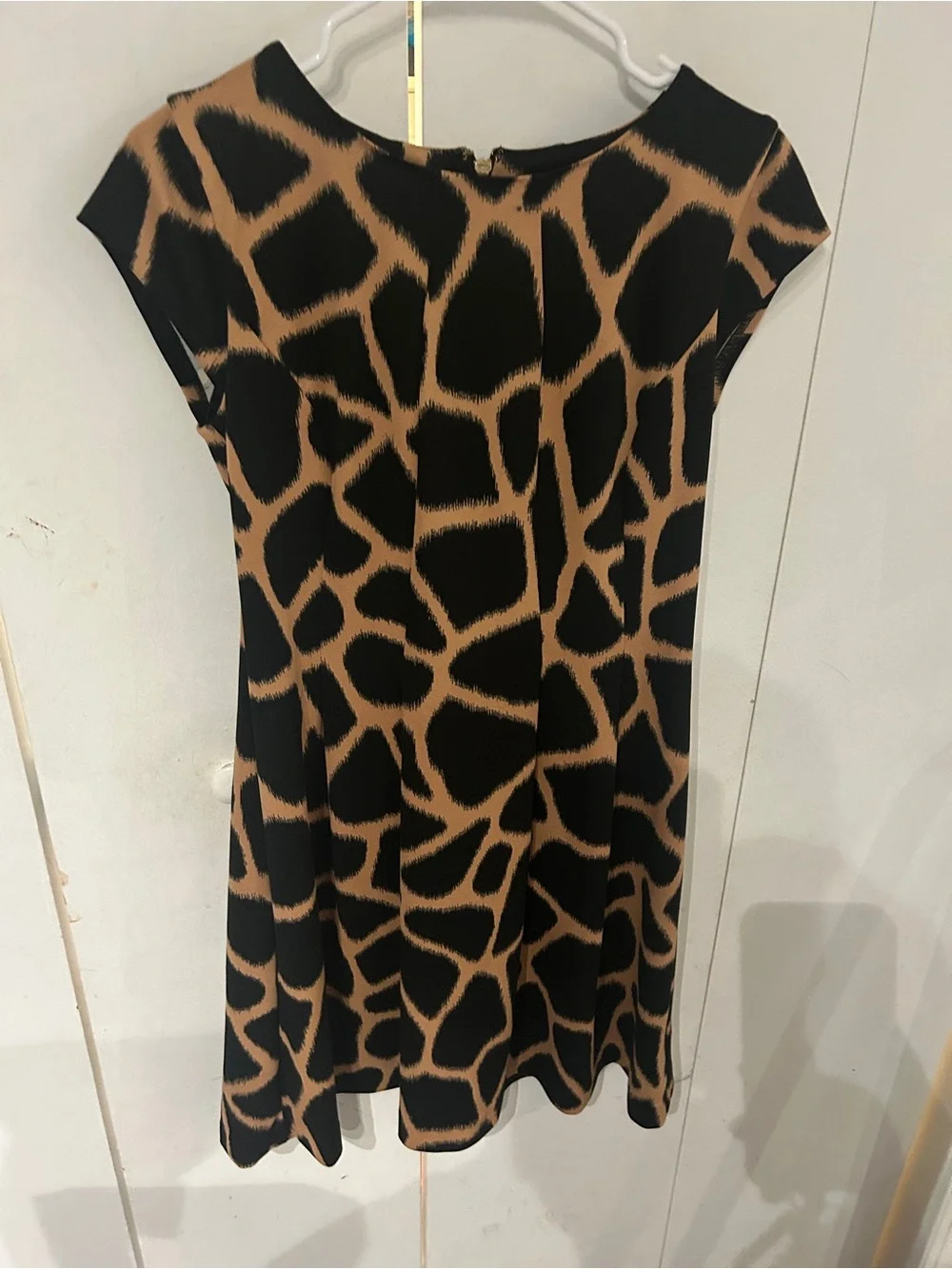 Michael Kors Black and Brown Giraffe-Print Dress